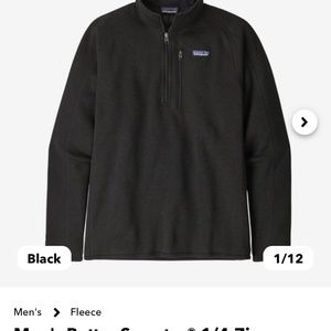 Patagonia Better Sweater 1/4 quarter zip adult small